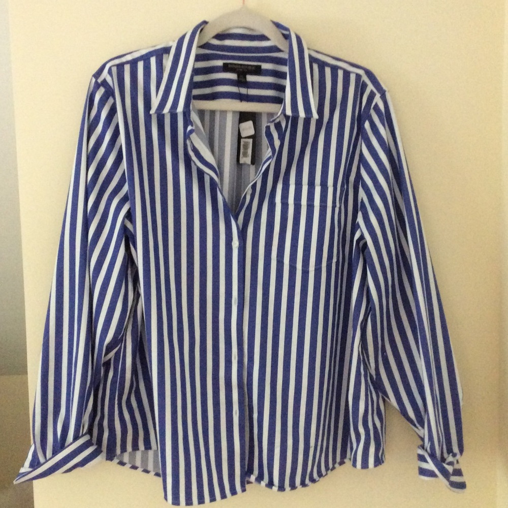 Striped button up